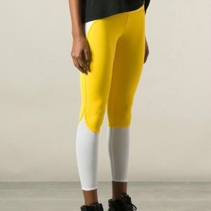 Adidas x Stella McCartney Yellow Active Leggings.